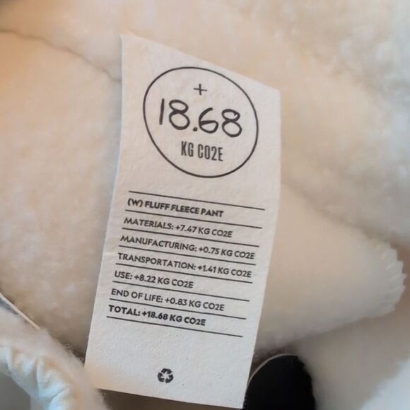 NWT Allbirds Sweatpant Fluff Fleece White Sherpa Merino Wool Blend S - Picture 8 of 11